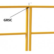 MECO Straight Panel Connector – Model GRSC, Heavy-Duty Steel Guardrail Connector, Safety Yellow Finish MECO Straight Panel Connector – Model GRSC, Heavy-Duty Steel Guardrail Connector, Safety Yellow Finish
