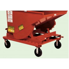 MECO CK620VR Caster Kit | Mold-on Rubber Casters for Self-Dumping Hoppers