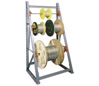 MECO Heavy Duty Reel Rack for Wire, Cable, Hose, and Spool Storage