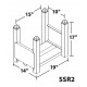 MECO SSR2 Modular Steel Storage Racks | Stackable Welded Industrial Rack