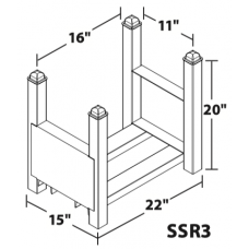 MECO SSR3 Modular Steel Storage Racks | Stackable Welded Industrial Rack MECO SSR3 Modular Steel Storage Racks | Stackable Welded Industrial Rack