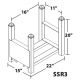 MECO SSR3 Modular Steel Storage Racks | Stackable Welded Industrial Rack