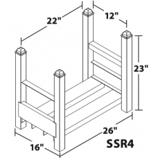 MECO SSR4 Modular Steel Storage Racks | Stackable Welded Industrial Rack MECO SSR4 Modular Steel Storage Racks | Stackable Welded Industrial Rack