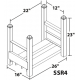 MECO SSR4 Modular Steel Storage Racks | Stackable Welded Industrial Rack