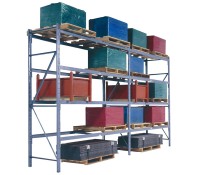 MECO 3-Inch Structural Pallet Rack Upright Frames