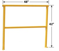 MECO Heavy Duty Steel Modular Safety Guardrail System