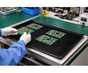 MFG 212109 Conductive Fiberglass Conveyor ESD Tray for Static-Safe Handling MFG 212109 Conductive Fiberglass Conveyor ESD Tray for Static-Safe Handling