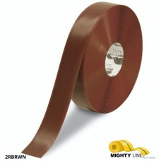 Mighty Line 2RBRWN Brown Safety Floor Tape - Solid Industrial Marking
