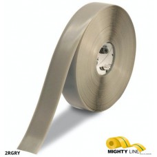 Mighty Line 2RGRY Gray Safety Floor Tape | 2-inch Solid Industrial Marking
