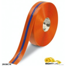 Mighty Line 2ROBCTR Striped Floor Tape | 2-inch Industrial Safety Marking