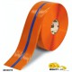 Mighty Line 4ROBCTR Striped Floor Tape | 4-inch Black & Orange Hazard Marking