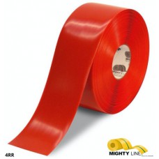 Mighty Line 4RR Solid Red Safety Floor Tape | 4-inch Industrial Warning Tape