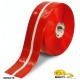 Mighty Line 4RRWCTR Striped Floor Tape | 4-inch Red & White Safety Marking