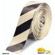 Mighty Line 4RWCHV Diagonal Floor Tape | 4-inch White & Red Hazard Marking