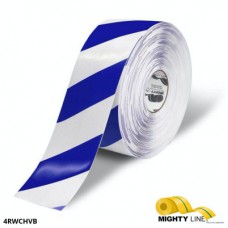 Mighty Line 4RWCHVB Diagonal Floor Tape | 4-inch Red/White/Black Hazard Marking Mighty Line 4RWCHVB Diagonal Floor Tape | 4-inch Red/White/Black Hazard Marking