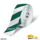 Mighty Line 4RWCHVG Diagonal Floor Tape | 4-inch Red/White/Green Safety Marking