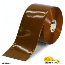Mighty Line 6RBRWN Solid Brown Safety Floor Tape Mighty Line 6RBRWN Solid Brown Safety Floor Tape