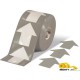 Mighty Line 4ARGRY – 4-inch Solid Gray Pop-Out Floor Arrows (280 Arrows/Roll)
