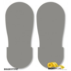 Mighty Line BIGGRYFTPRT Safety Gray Floor Marking Footprints Mighty Line BIGGRYFTPRT Safety Gray Floor Marking Footprints