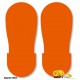 Mighty Line BIGOFTPRT Safety Orange Floor Marking Footprints