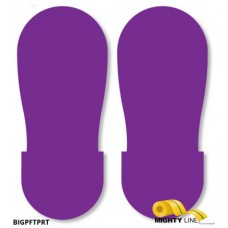 Mighty Line BIGPFTPRT Safety Purple Floor Marking Footprints Mighty Line BIGPFTPRT Safety Purple Floor Marking Footprints