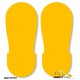 Mighty Line BIGYFTPRT Safety Yellow Floor Marking Footprints