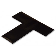Mighty Line BLKT Black Floor Marking T's | 5S T-Shaped Safety Markers Mighty Line BLKT Black Floor Marking T's | 5S T-Shaped Safety Markers