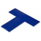 Mighty Line BT Blue Floor Marking T's | 5S T-Shaped Safety Markers