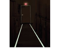 Mighty Line 2RYLUMCTR Glow-in-the-Dark Safety Floor Tape – Yellow with Luminescent Center Line