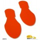 Mighty Line OFTPRT Safety Orange Floor Marking Footprints