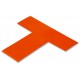 Mighty Line OT Orange Floor Marking T's | 5S T-Shaped Safety Markers
