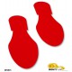 Mighty Line RFTPRT Safety Red Floor Marking Footprints