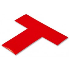 Mighty Line R3T Red Floor Marking T's | 5S T-Shaped Emergency Zone Markers