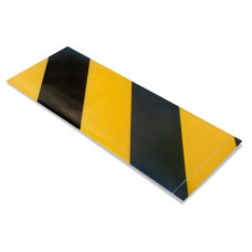 Mighty Line 2STRIPYCHV10 Safety Floor Tape Segments – Yellow & Black Chevron Strips (Box of 100)
