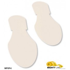 Mighty Line WFTPRT White Floor Marking Footprints – Durable Safety Walkway Indicators Mighty Line WFTPRT White Floor Marking Footprints – Durable Safety Walkway Indicators
