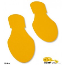 Mighty Line YFTPRT Yellow Floor Marking Footprints – Durable Safety Path Indicators