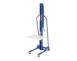 Vestil MWP-220-M Hand Crank Work Positioner with 220 lb Capacity | Adjustable Lift Platform