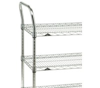 Metro 1-Piece Chrome Plated Cart Push Handle