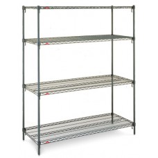 Metroseal 4-Shelf Corrosion Resistant Wire Shelving Unit - N316K3 Metroseal 4-Shelf Corrosion Resistant Wire Shelving Unit - N316K3