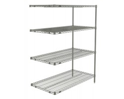 Metroseal 4-Shelf Corrosion Resistant Wire Shelving Unit - AN326K3