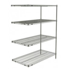 Metro 4-Shelf Brite Industrial Stock Room Wire Shelving - AN316BR Metro 4-Shelf Brite Industrial Stock Room Wire Shelving - AN316BR