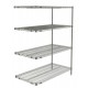 Metro 4-Shelf Brite Industrial Stock Room Wire Shelving - AN316BR