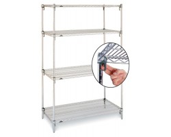 Metro Super Erecta Super Adjustable Chrome Wire Shelf - A1824NC