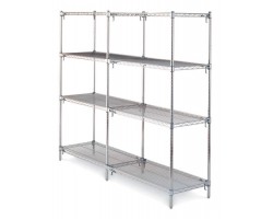 Metro 4-Shelf Chrome Super Adjustable Wire Shelving Unit - AA316C