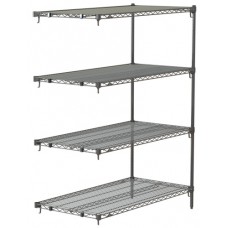 Metro 4-Shelf Chrome Super Adjustable Wire Shelving Unit - AA316C Metro 4-Shelf Chrome Super Adjustable Wire Shelving Unit - AA316C