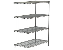 Metro 4-Shelf Chrome Super Adjustable Wire Shelving Unit - AA316C