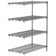 Metro 4-Shelf Chrome Super Adjustable Wire Shelving Unit - AA326C