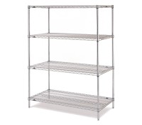 Metro 4-Shelf Stainless Steel Wire Shelving Unit