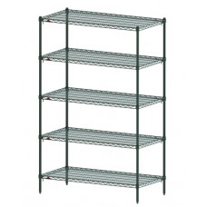 Metroseal 5-Shelf Corrosion Resistant Wire Shelving Unit - 5A317K3 Metroseal 5-Shelf Corrosion Resistant Wire Shelving Unit - 5A317K3