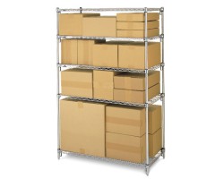 Metro 5-Shelf Super Adjustable Chrome Wire Shelving - 5A347C